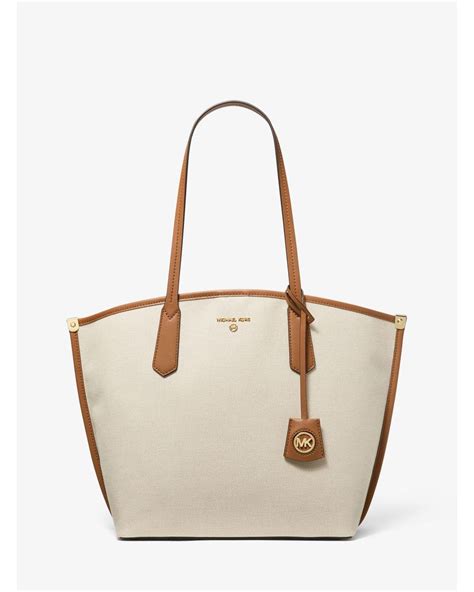 michael kors janie large|Jane Large Canvas Tote Bag .